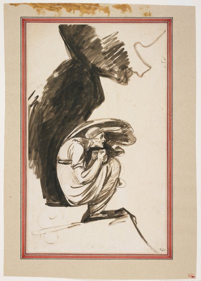 「ラップランドの魔女」のための研究、c。 1775-1777 作： George Romney